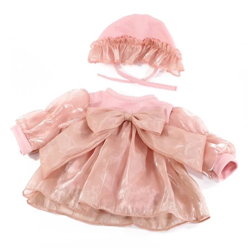 Doll Clothes for 55cm Baby Doll 22inch Doll's Clothing Sweater Dress Overall DIY Toy Outfit Set for Reborn Dolls Accessories