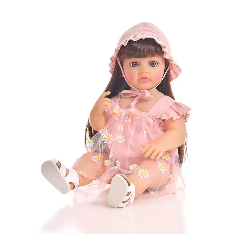 Doll Clothes for 55cm Baby Doll 22inch Doll's Clothing Sweater Dress Overall DIY Toy Outfit Set for Reborn Dolls Accessories