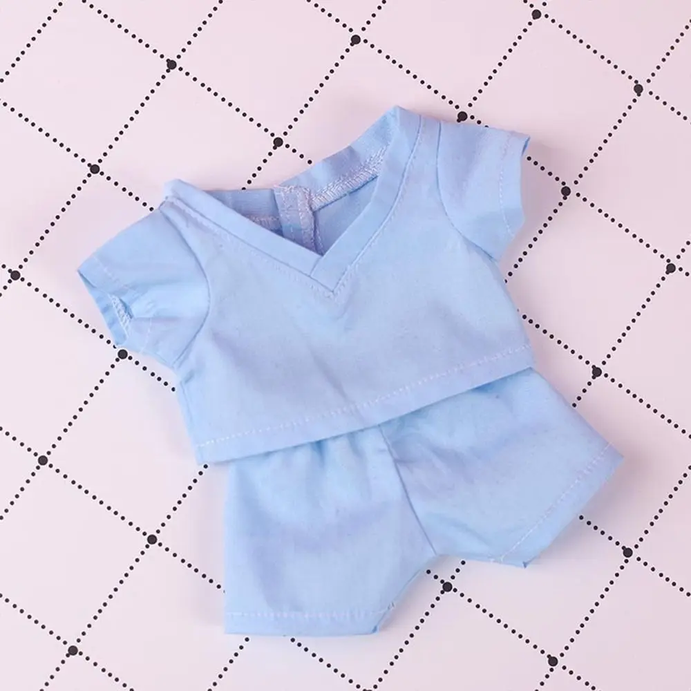 20CM Doll Clothes Cosplay Doctor Surgical Uniform Suit Cotton White Coat Green Blue Tops Pants For Idol Dolls Clothing Accessory