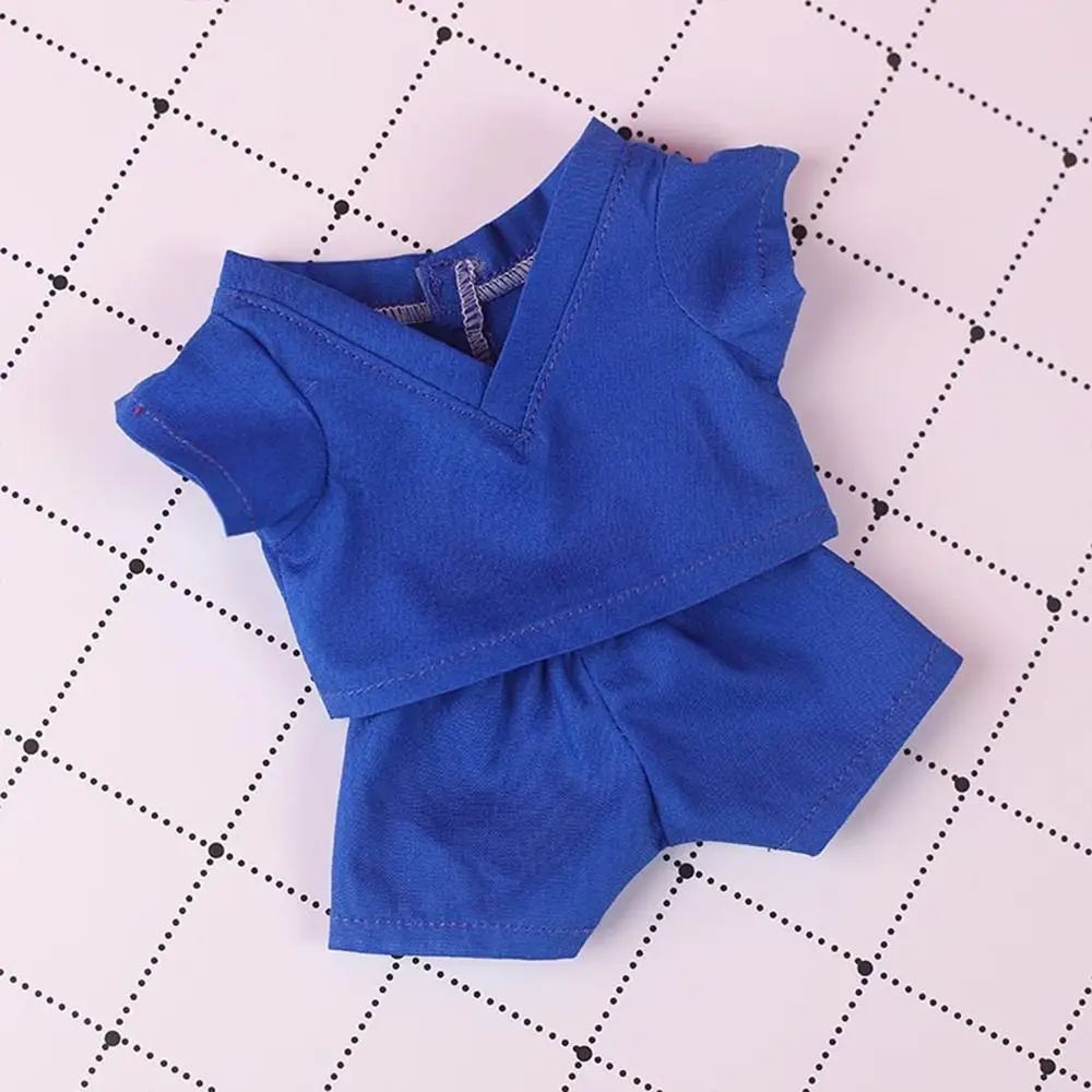 20CM Doll Clothes Cosplay Doctor Surgical Uniform Suit Cotton White Coat Green Blue Tops Pants For Idol Dolls Clothing Accessory