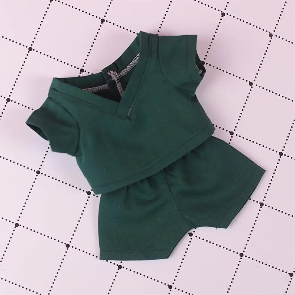 20CM Doll Clothes Cosplay Doctor Surgical Uniform Suit Cotton White Coat Green Blue Tops Pants For Idol Dolls Clothing Accessory