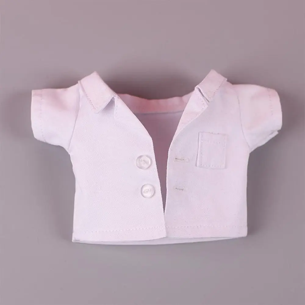 20CM Doll Clothes Cosplay Doctor Surgical Uniform Suit Cotton White Coat Green Blue Tops Pants For Idol Dolls Clothing Accessory