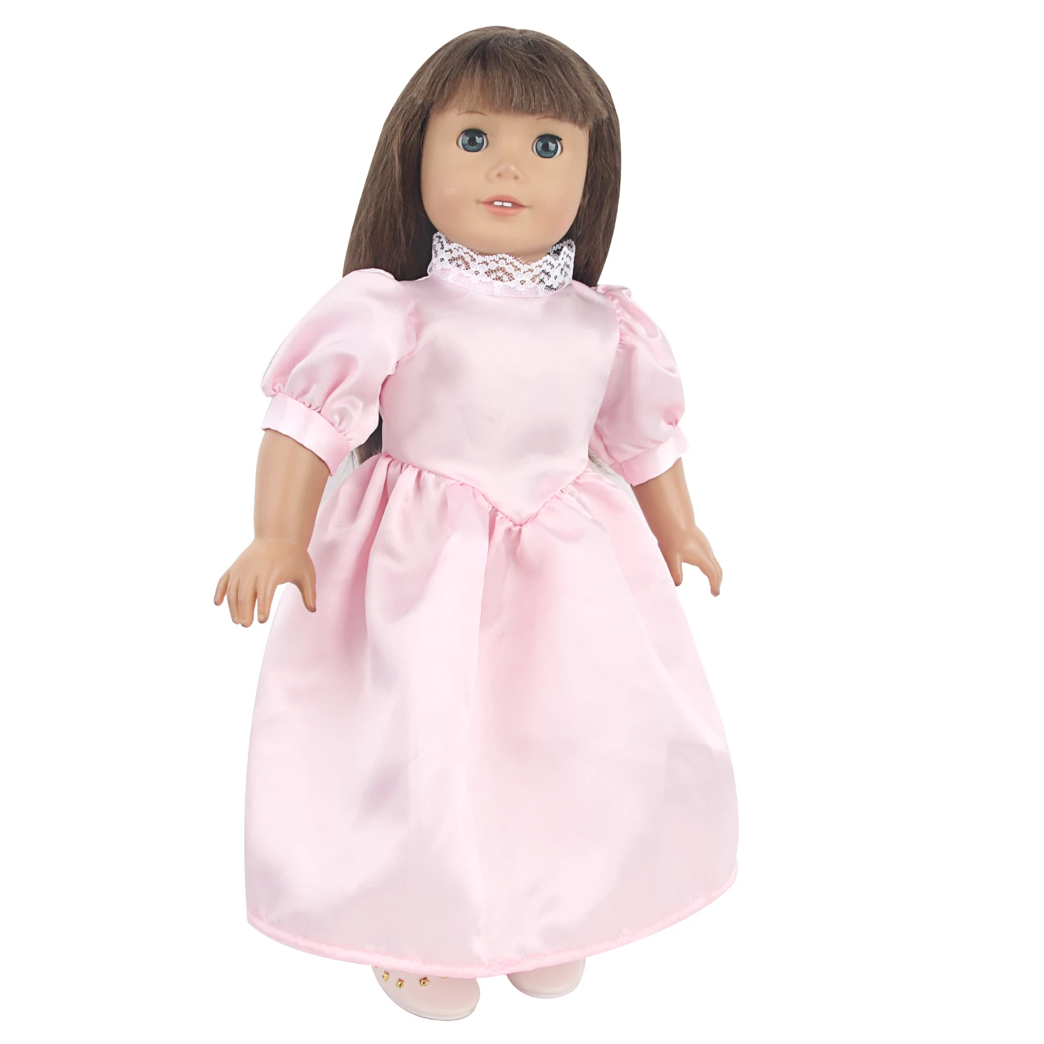 American 18 Inches Girl Doll Princess Dress  Bubble Skirt Wedding Dress For 43cm Baby New Born&OG,Russia Girl Doll Accessories