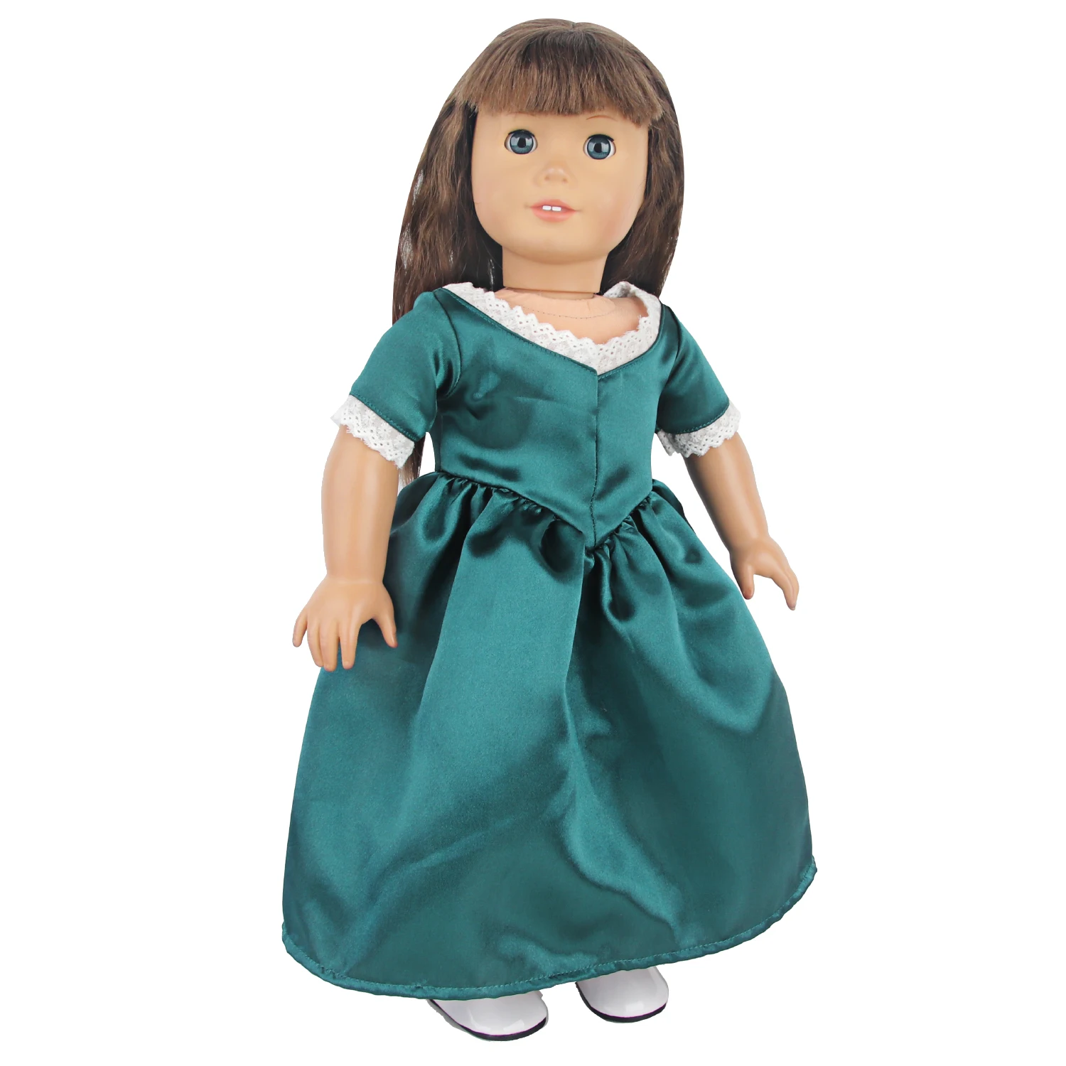 American 18 Inches Girl Doll Princess Dress  Bubble Skirt Wedding Dress For 43cm Baby New Born&OG,Russia Girl Doll Accessories