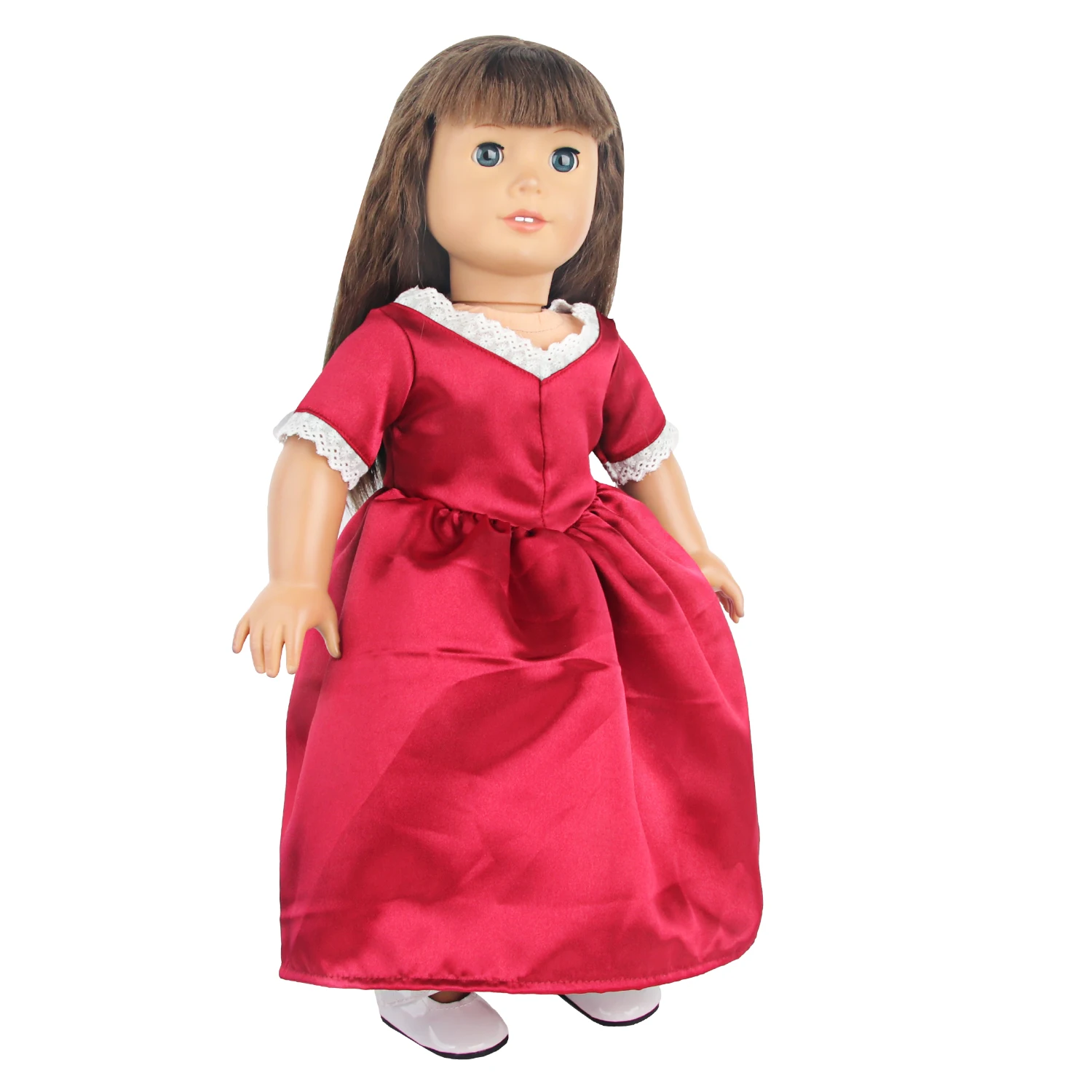 American 18 Inches Girl Doll Princess Dress  Bubble Skirt Wedding Dress For 43cm Baby New Born&OG,Russia Girl Doll Accessories