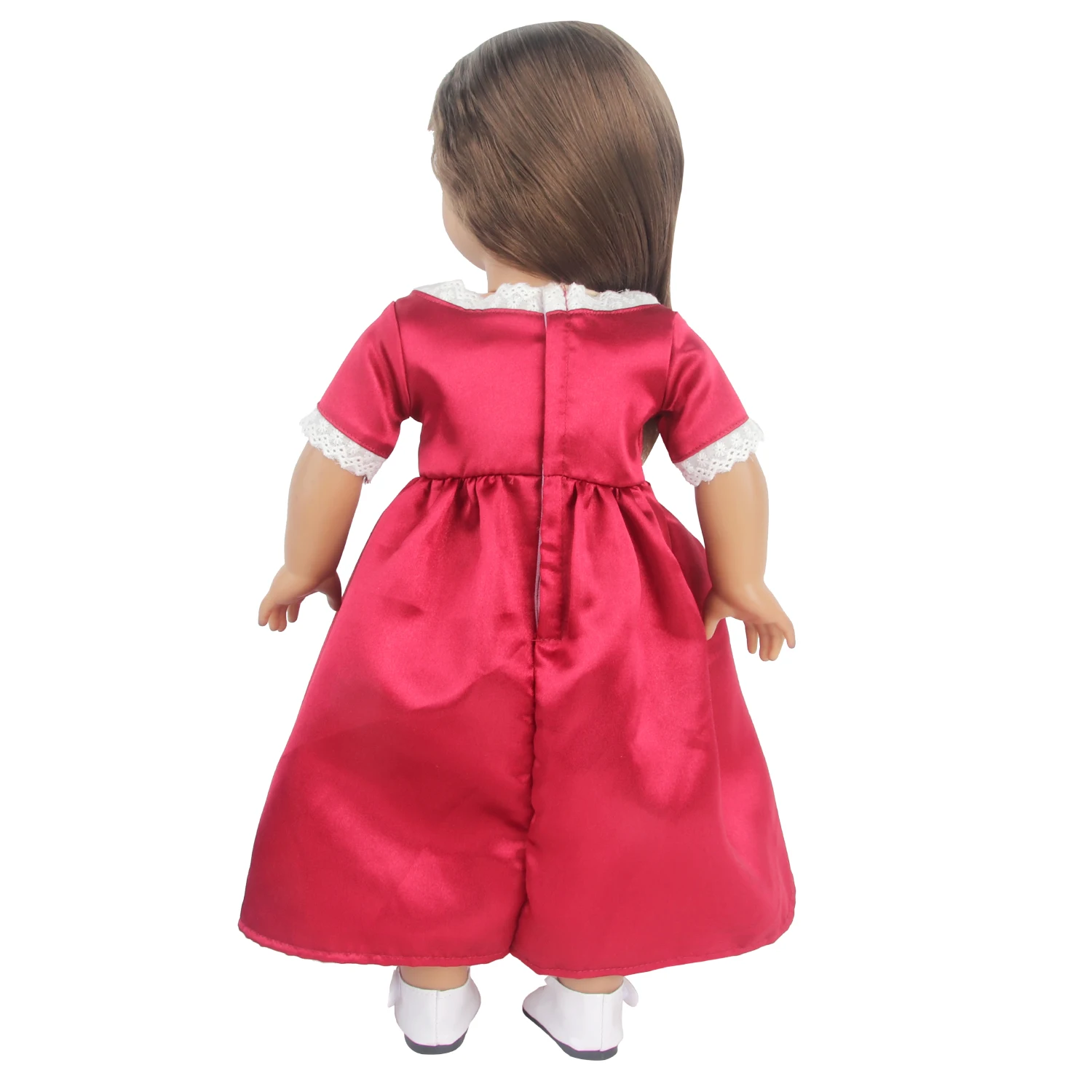 American 18 Inches Girl Doll Princess Dress  Bubble Skirt Wedding Dress For 43cm Baby New Born&OG,Russia Girl Doll Accessories