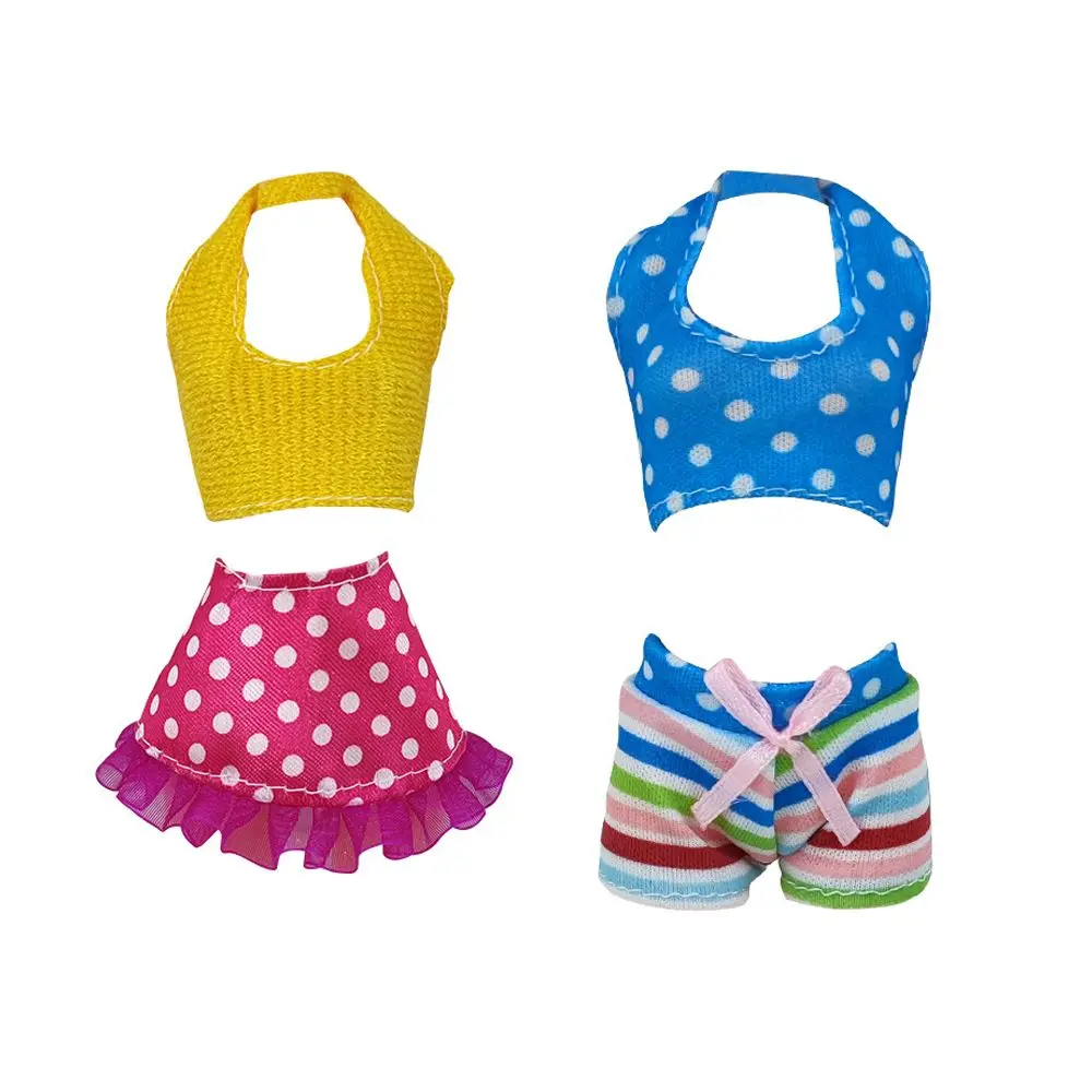 Lovely Doll Swimsuits Dollhouse Swimwear Toys Clothes Miniature Bathing Bikini Beach Outfits Play House Swimming Accessories