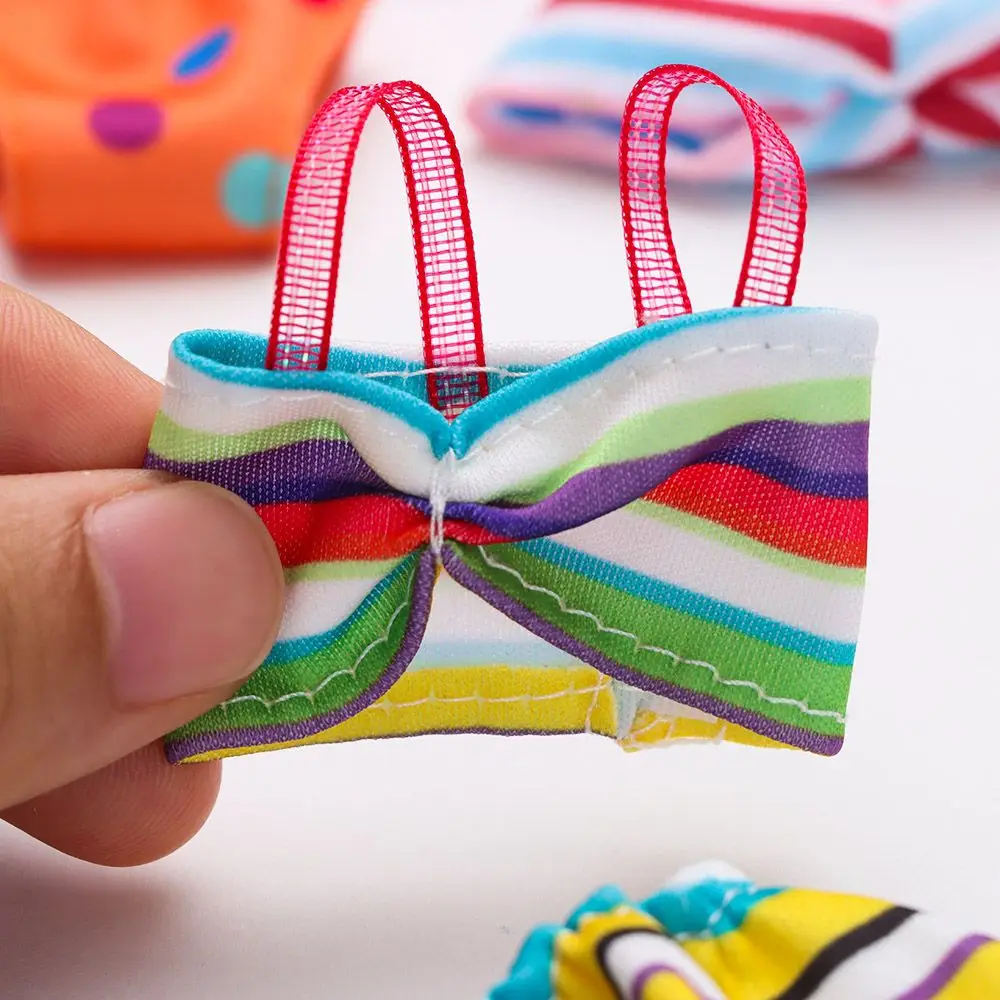 Lovely Doll Swimsuits Dollhouse Swimwear Toys Clothes Miniature Bathing Bikini Beach Outfits Play House Swimming Accessories