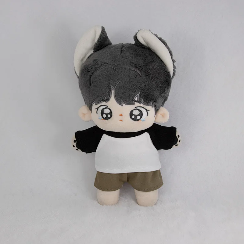 New 10/15/20cm Cotton Doll Clothes Baby Clothes Contrasting Color Patchwork Raglan Sleeves T-shirt Doll Base Shirt