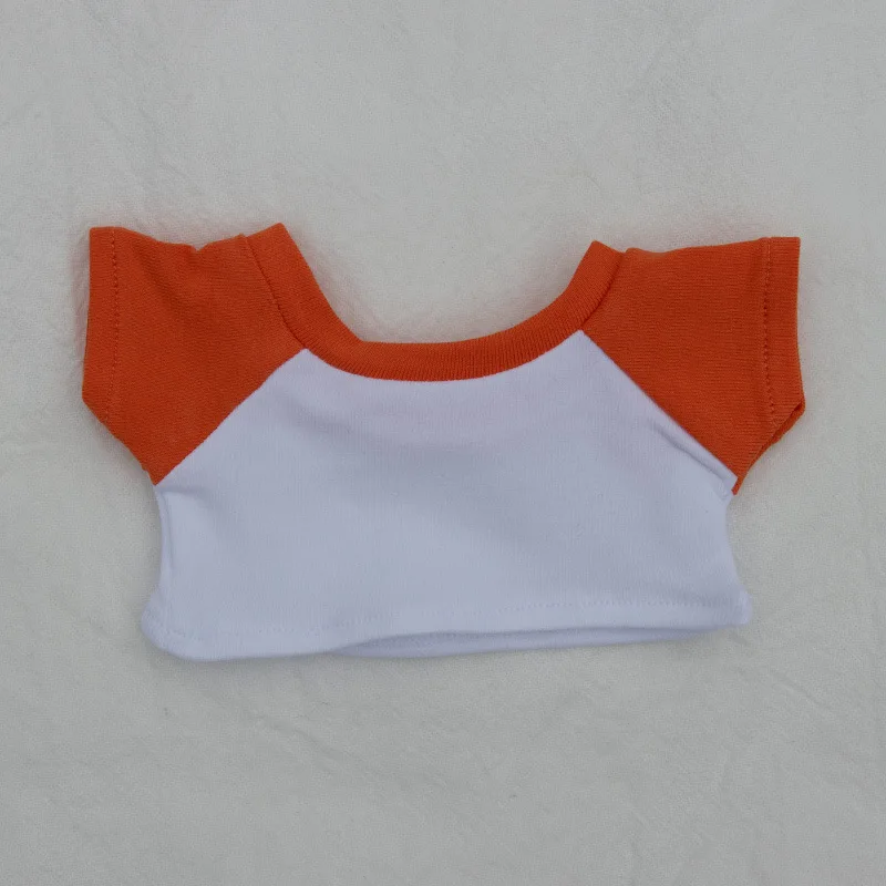New 10/15/20cm Cotton Doll Clothes Baby Clothes Contrasting Color Patchwork Raglan Sleeves T-shirt Doll Base Shirt