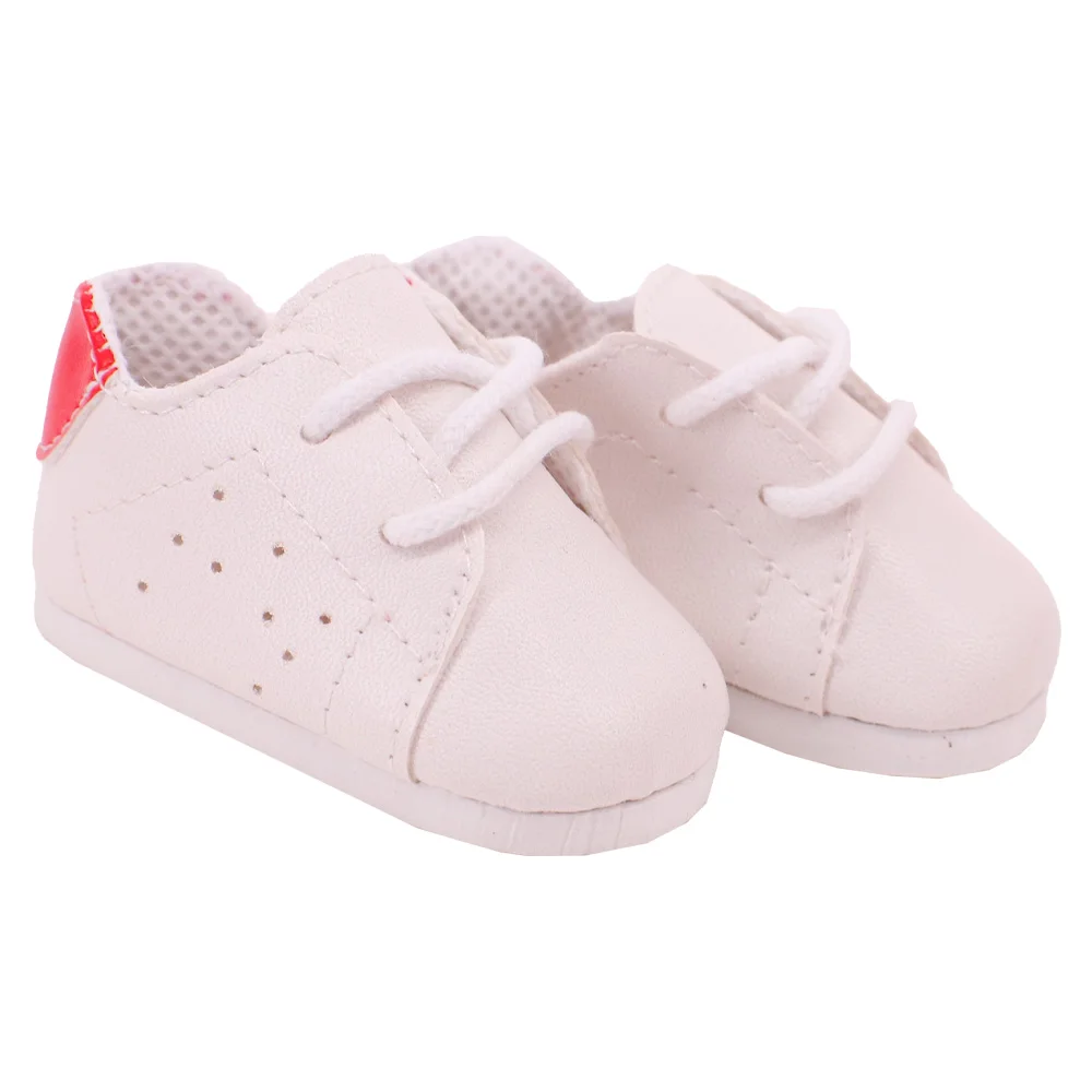 7 Cm Lace-up Sneakers Doll Clothes Shoes Accessories For 18 inch American Doll 43 Cm Baby Doll Generation Dolls Shoes,Gifts