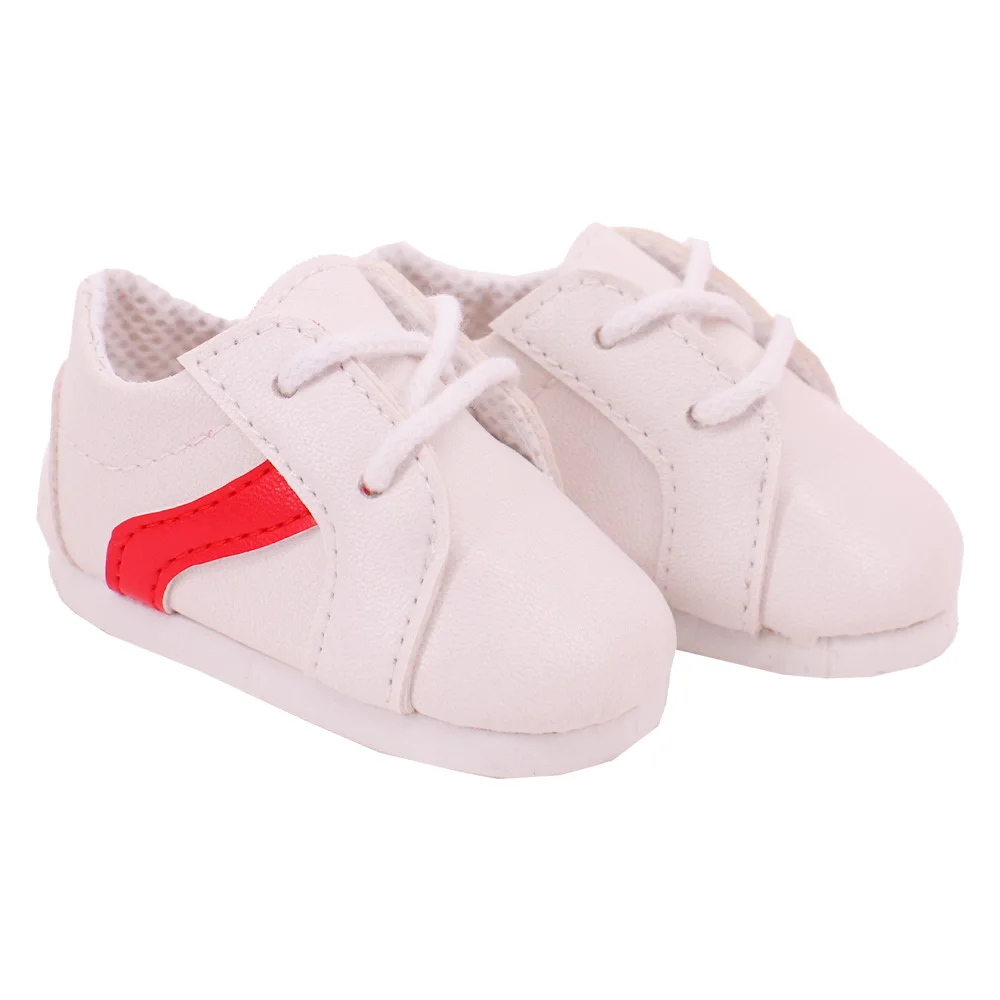 7 Cm Lace-up Sneakers Doll Clothes Shoes Accessories For 18 inch American Doll 43 Cm Baby Doll Generation Dolls Shoes,Gifts