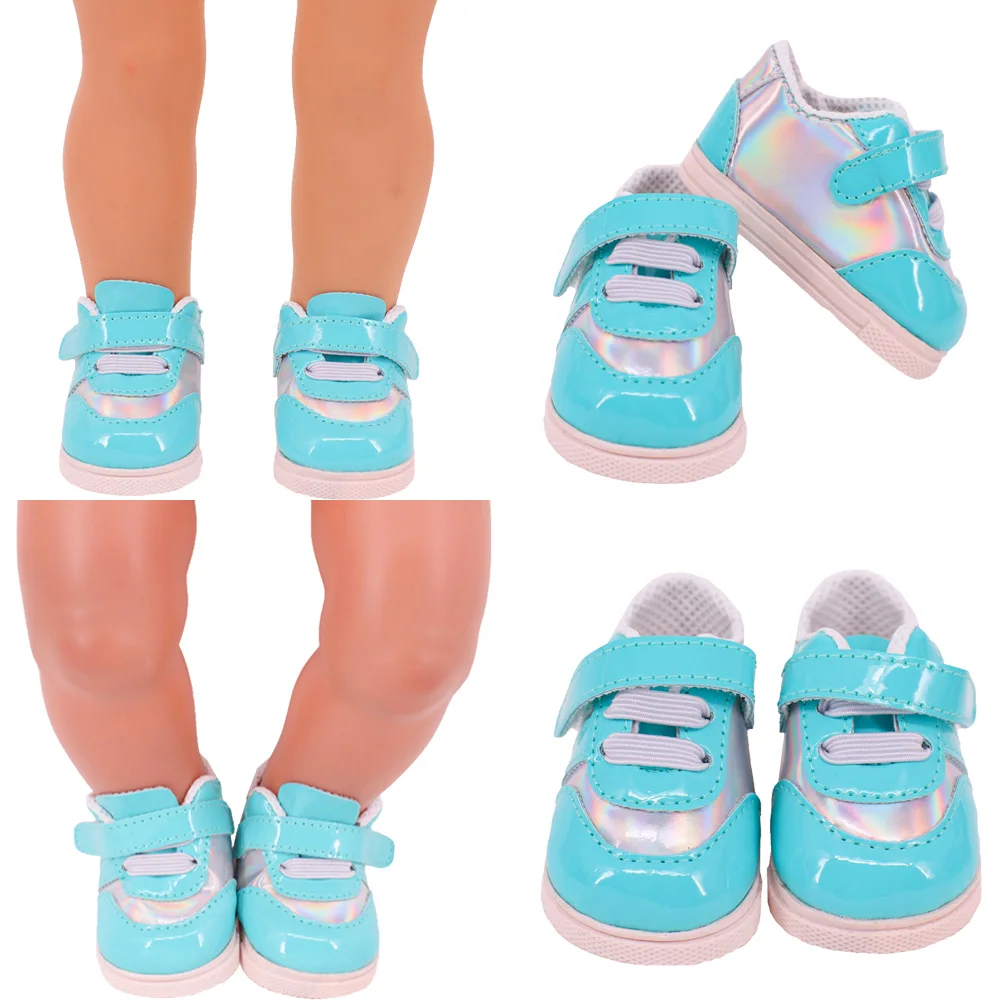 7 Cm Lace-up Sneakers Doll Clothes Shoes Accessories For 18 inch American Doll 43 Cm Baby Doll Generation Dolls Shoes,Gifts