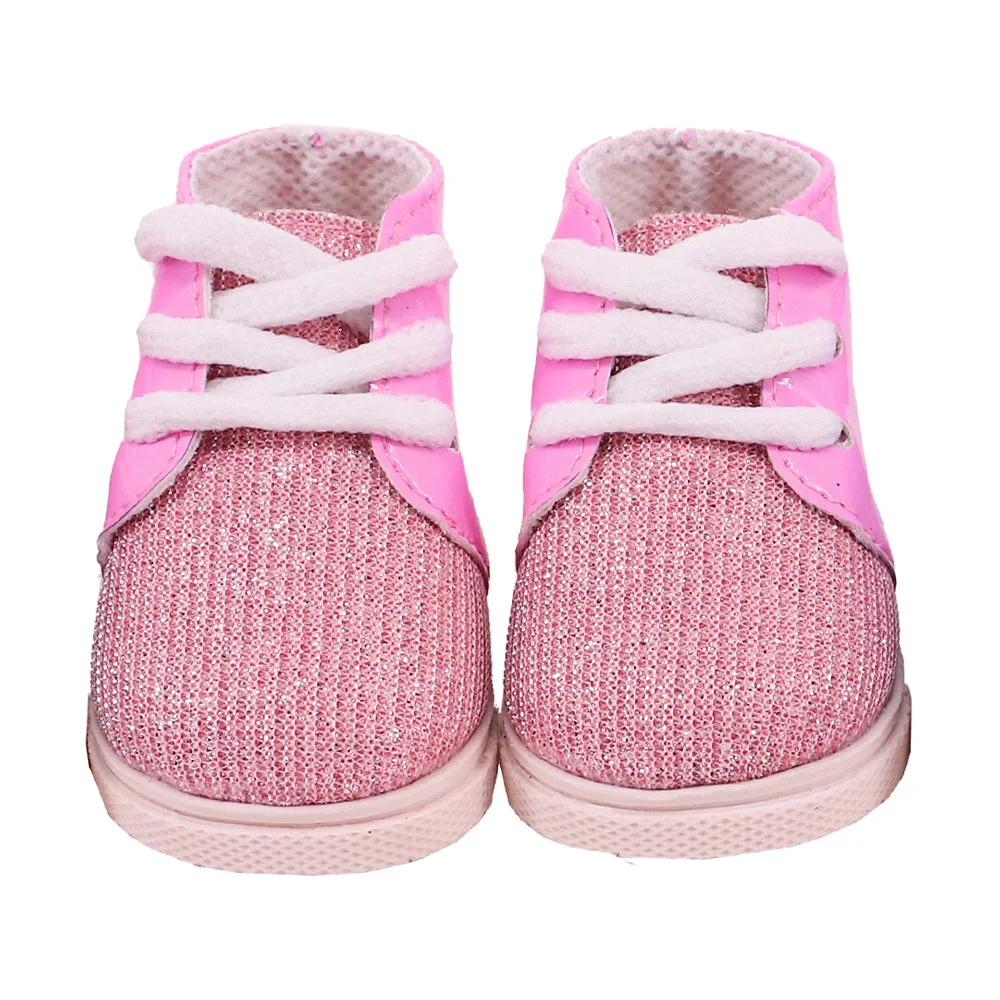 7 Cm Lace-up Sneakers Doll Clothes Shoes Accessories For 18 inch American Doll 43 Cm Baby Doll Generation Dolls Shoes,Gifts