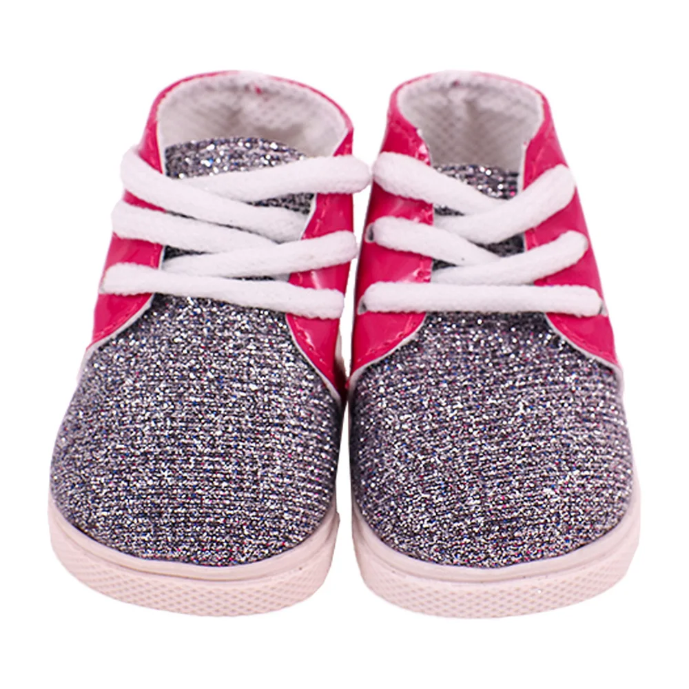 7 Cm Lace-up Sneakers Doll Clothes Shoes Accessories For 18 inch American Doll 43 Cm Baby Doll Generation Dolls Shoes,Gifts
