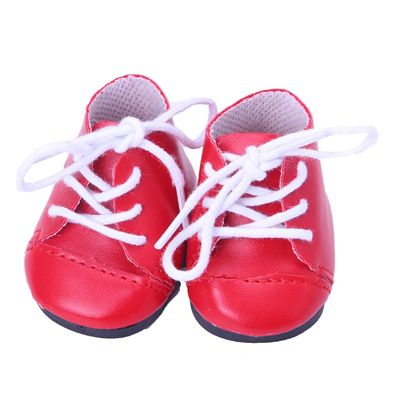 7 Cm Lace-up Sneakers Doll Clothes Shoes Accessories For 18 inch American Doll 43 Cm Baby Doll Generation Dolls Shoes,Gifts