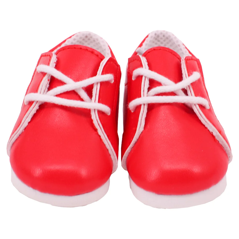 7 Cm Lace-up Sneakers Doll Clothes Shoes Accessories For 18 inch American Doll 43 Cm Baby Doll Generation Dolls Shoes,Gifts