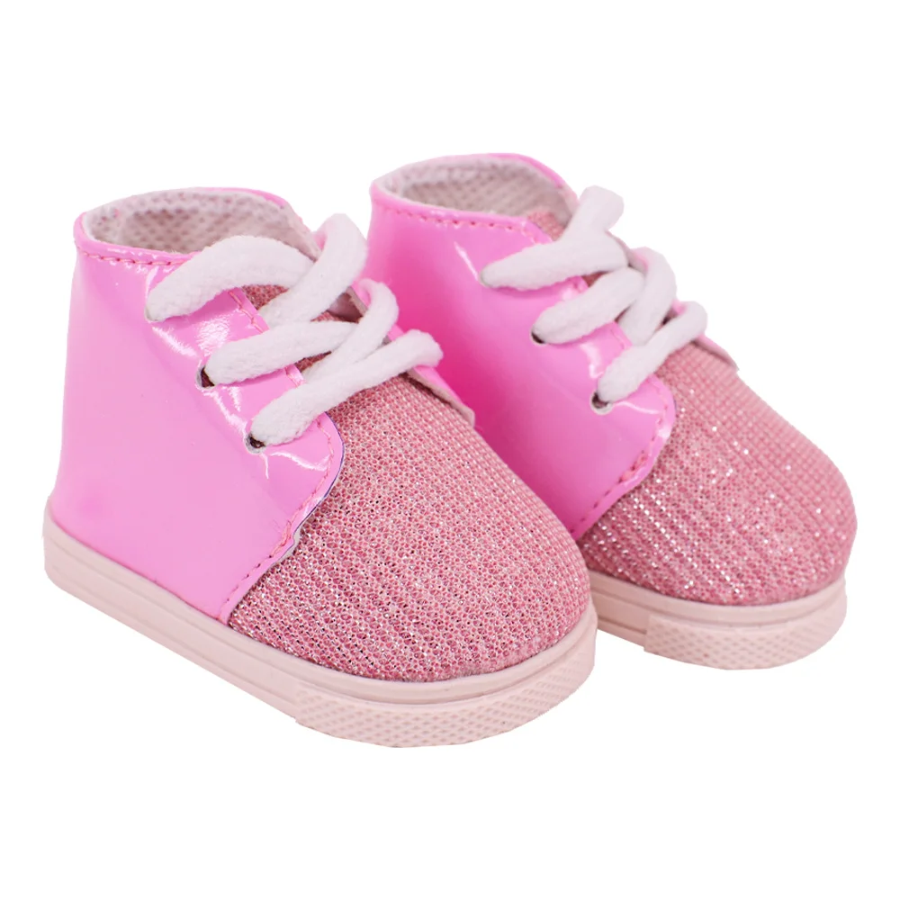 7 Cm Lace-up Sneakers Doll Clothes Shoes Accessories For 18 inch American Doll 43 Cm Baby Doll Generation Dolls Shoes,Gifts