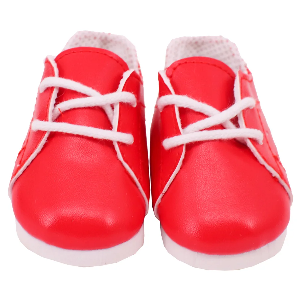 7 Cm Lace-up Sneakers Doll Clothes Shoes Accessories For 18 inch American Doll 43 Cm Baby Doll Generation Dolls Shoes,Gifts