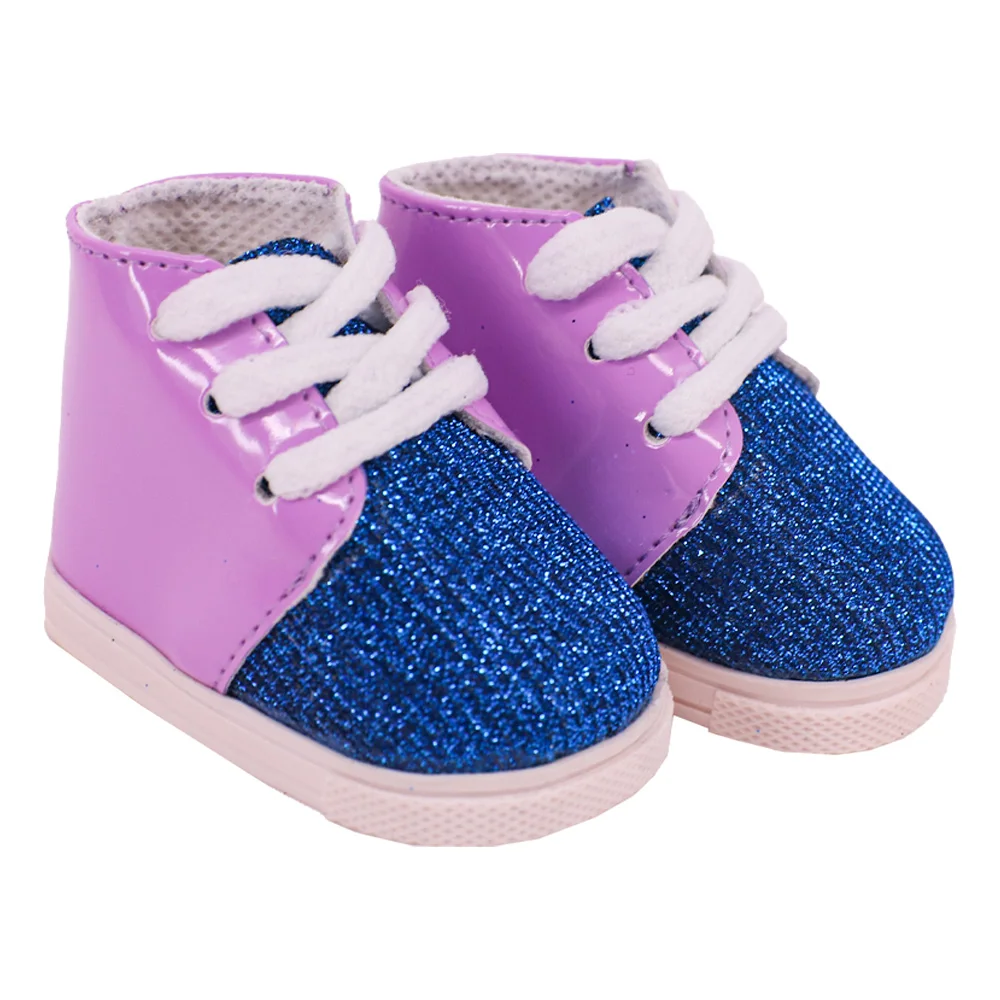 7 Cm Lace-up Sneakers Doll Clothes Shoes Accessories For 18 inch American Doll 43 Cm Baby Doll Generation Dolls Shoes,Gifts