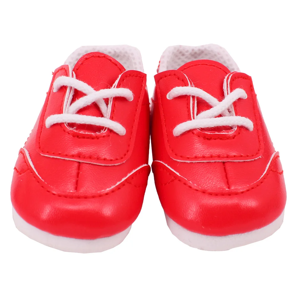 7 Cm Lace-up Sneakers Doll Clothes Shoes Accessories For 18 inch American Doll 43 Cm Baby Doll Generation Dolls Shoes,Gifts