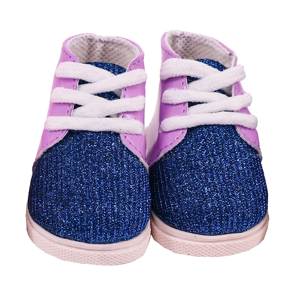 7 Cm Lace-up Sneakers Doll Clothes Shoes Accessories For 18 inch American Doll 43 Cm Baby Doll Generation Dolls Shoes,Gifts