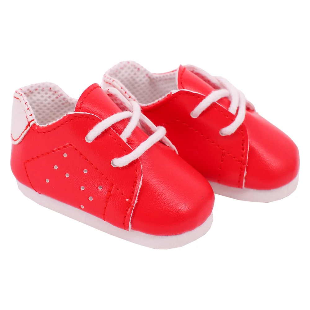7 Cm Lace-up Sneakers Doll Clothes Shoes Accessories For 18 inch American Doll 43 Cm Baby Doll Generation Dolls Shoes,Gifts