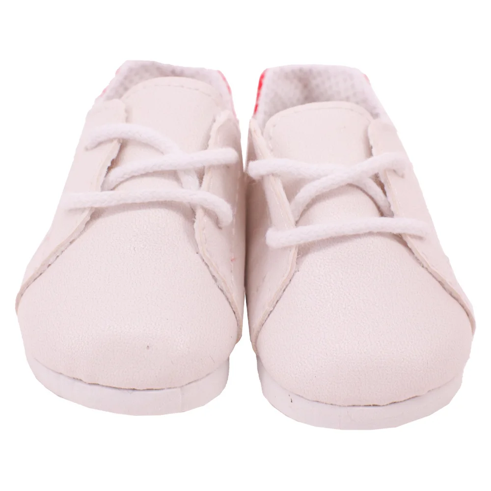7 Cm Lace-up Sneakers Doll Clothes Shoes Accessories For 18 inch American Doll 43 Cm Baby Doll Generation Dolls Shoes,Gifts