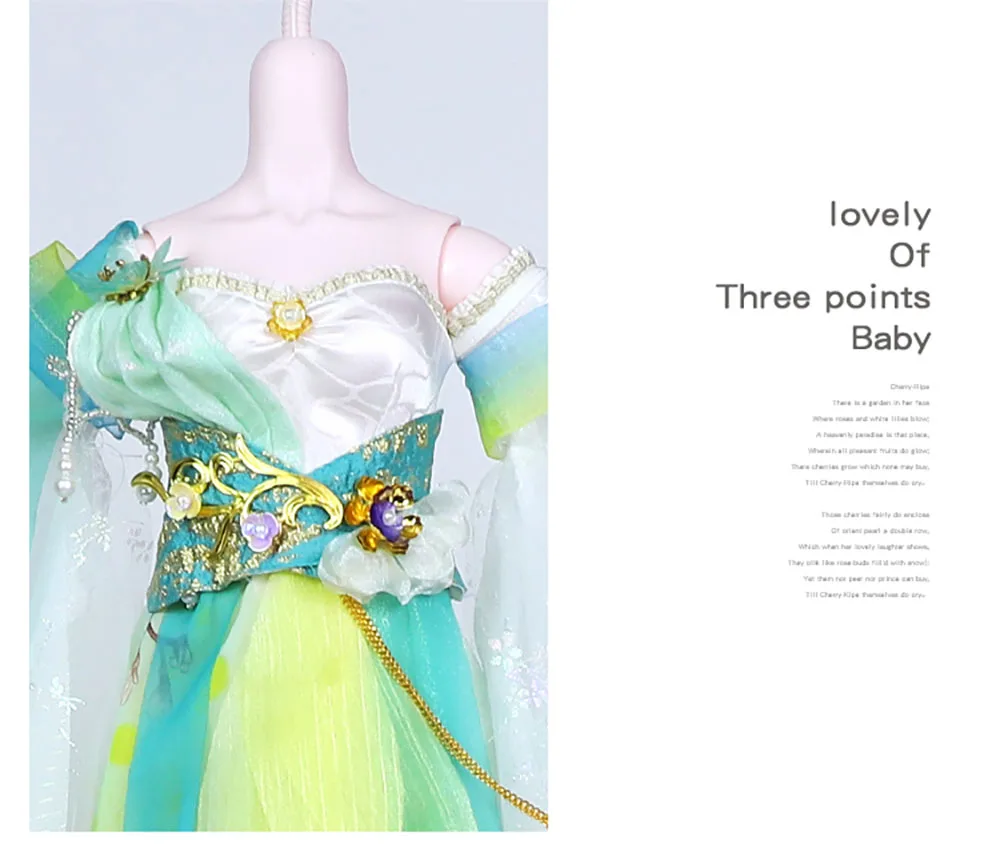 Dream Fairy 1/3 BJD Doll Ancient Chinese clothing Suitable for 60cm Ball Joint Doll DIY Toy Doll Girls SD