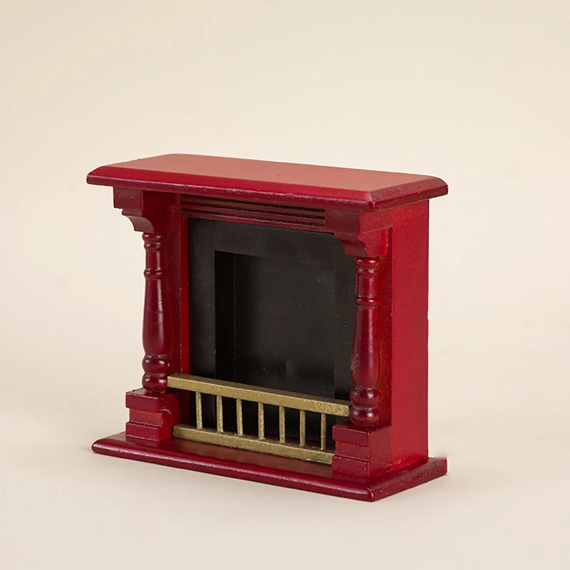 1/12 Dollhouse Miniature Fireplace Model Dollhouse Living Room Furniture Decoration Dolls House Accessories