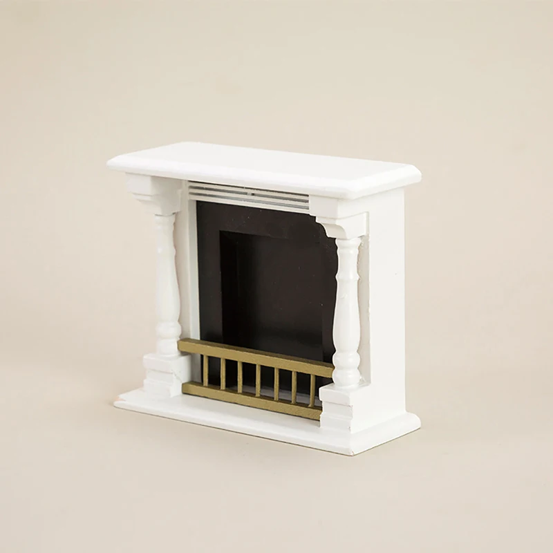1/12 Dollhouse Miniature Fireplace Model Dollhouse Living Room Furniture Decoration Dolls House Accessories