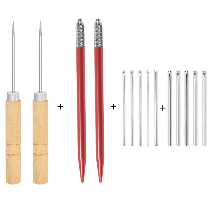 77HD DIY Hair Toll Set 0.6/0.8mm Hair Rooting Reroot Rehair Tool Holder Reproduce Hair Rooting Utensil