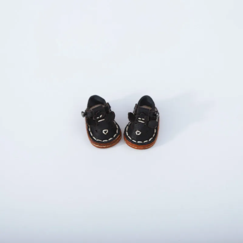 Handmade Doll Lovely Little Sheep Shoes Fashion Holala Cowhide Flat Shoes For Obitsu11,Body9, Gsc, Ddf, Nendoroids, 1/12bjd Doll