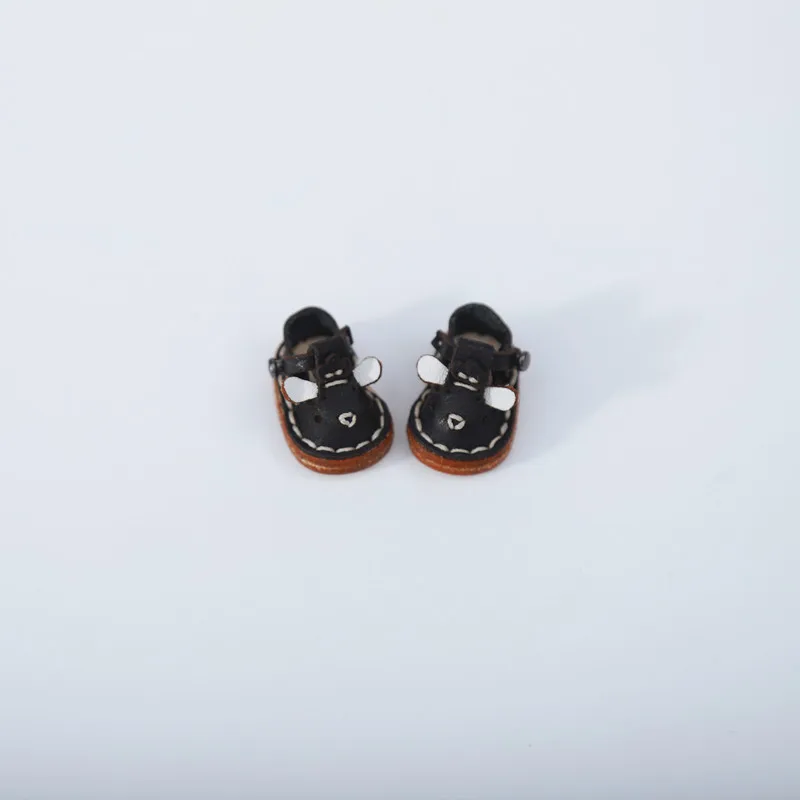 Handmade Doll Lovely Little Sheep Shoes Fashion Holala Cowhide Flat Shoes For Obitsu11,Body9, Gsc, Ddf, Nendoroids, 1/12bjd Doll