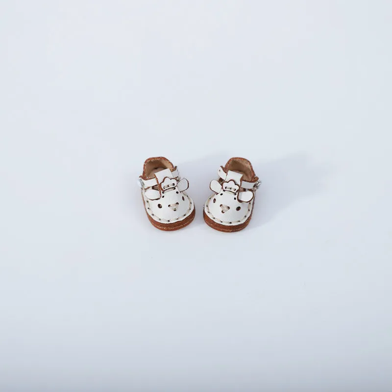 Handmade Doll Lovely Little Sheep Shoes Fashion Holala Cowhide Flat Shoes For Obitsu11,Body9, Gsc, Ddf, Nendoroids, 1/12bjd Doll