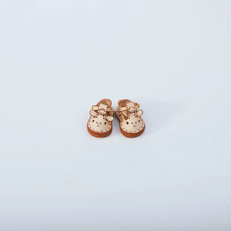Handmade Doll Lovely Little Sheep Shoes Fashion Holala Cowhide Flat Shoes For Obitsu11,Body9, Gsc, Ddf, Nendoroids, 1/12bjd Doll