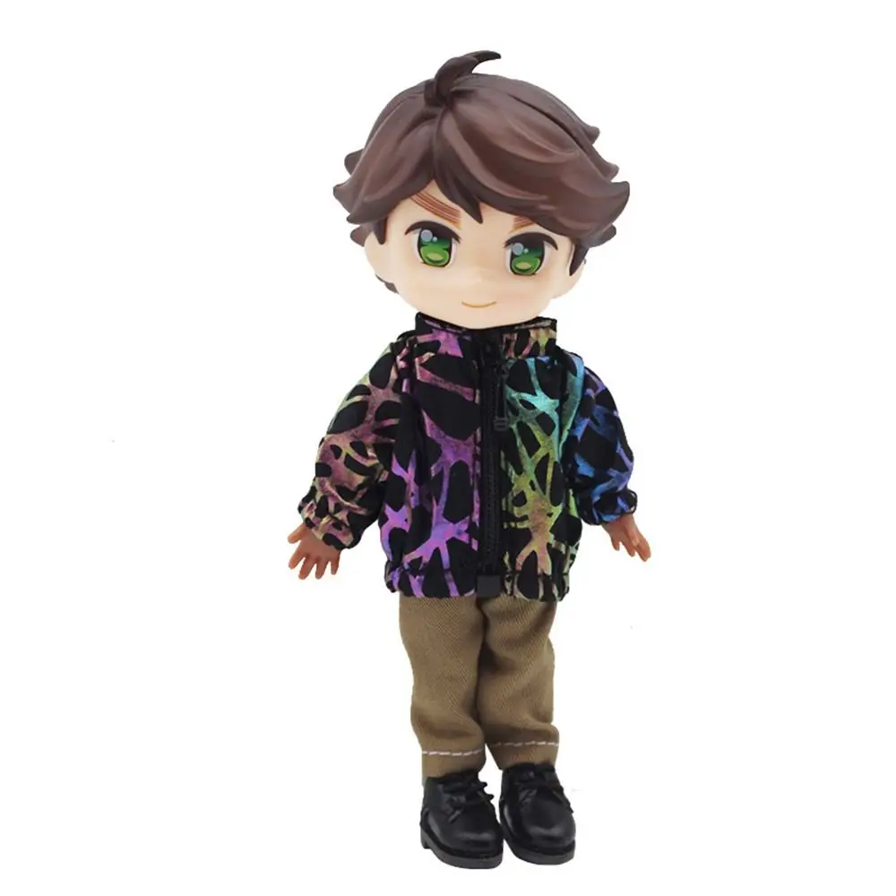 OB11 Doll Clothes Fashion Tops Long-sleeved Sunscreen Jacket Mini Zipper Coat For Obitsu11Clothes 1/12bjd Dolls Accessories Toys