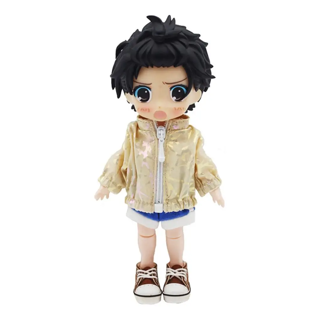 OB11 Doll Clothes Fashion Tops Long-sleeved Sunscreen Jacket Mini Zipper Coat For Obitsu11Clothes 1/12bjd Dolls Accessories Toys