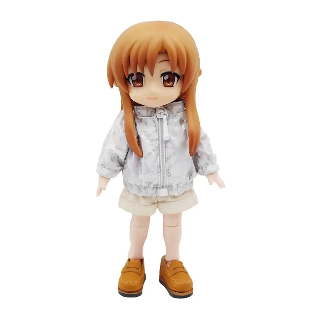 OB11 Doll Clothes Fashion Tops Long-sleeved Sunscreen Jacket Mini Zipper Coat For Obitsu11Clothes 1/12bjd Dolls Accessories Toys