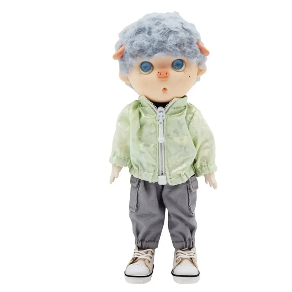 OB11 Doll Clothes Fashion Tops Long-sleeved Sunscreen Jacket Mini Zipper Coat For Obitsu11Clothes 1/12bjd Dolls Accessories Toys