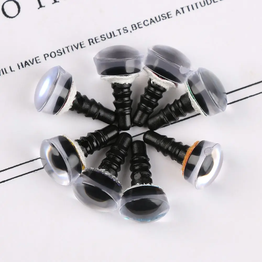 10pcs 9/12/14/16mm Glitter Crystal Eyes Dolls DIY Crafts Plastic Safety Glitter Crystal Bear Animal Puppet Stuffed Toys Parts