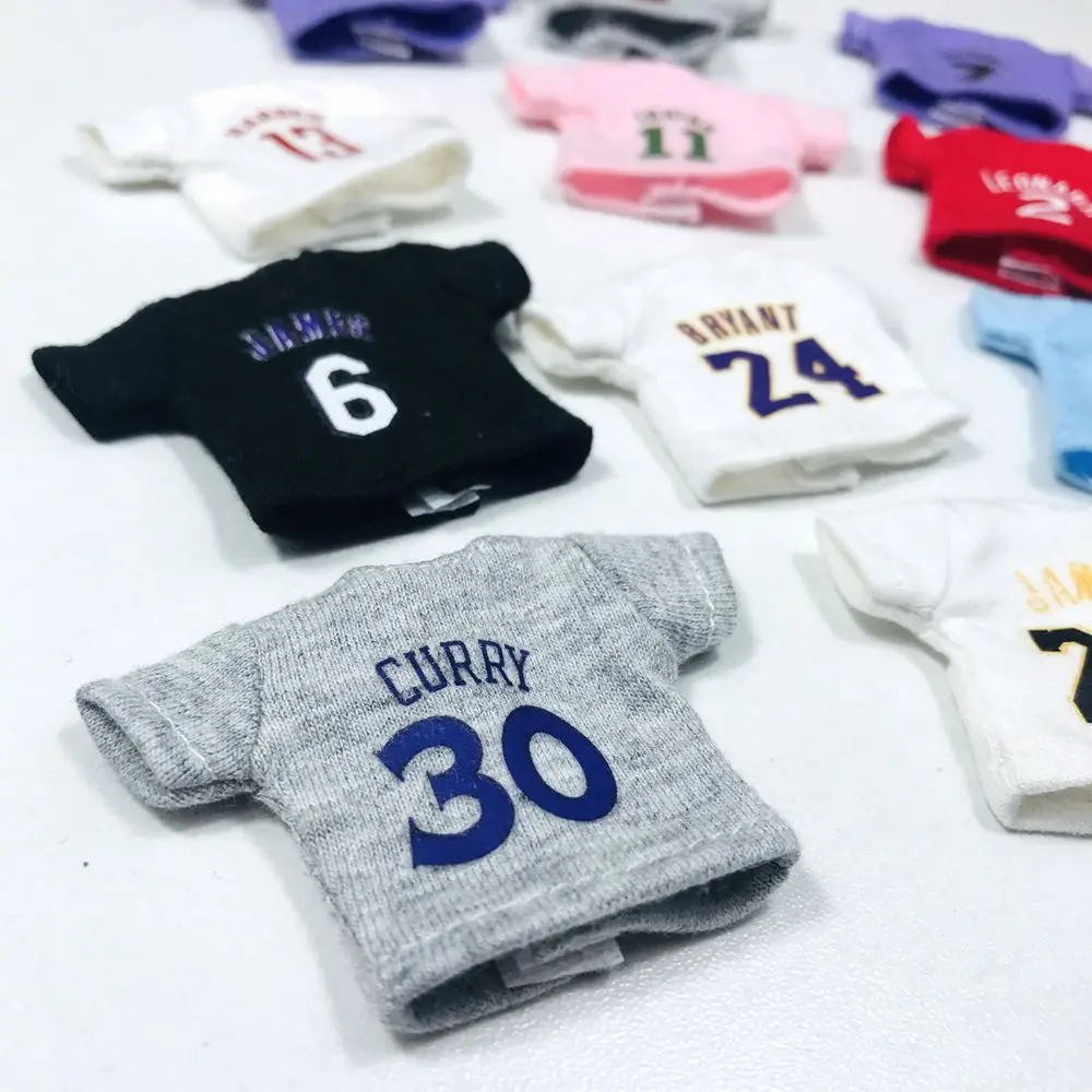 1PCS Cute OB11 Clothes Sport Short T-shirt Basketball Shirt for Obitsu11 Molly 1/12 BJD Dolls