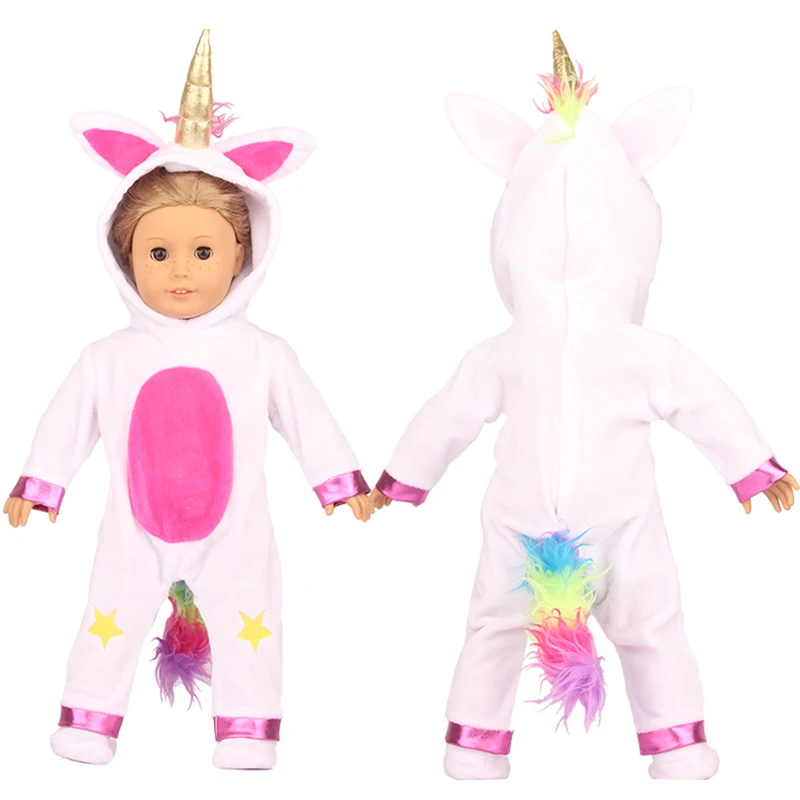 Winter American 18 Inch Girl Doll Clothes Jacket + Leggings Doll Clothes For 43cm Baby New Born Doll Clothes Suit Reborn Doll