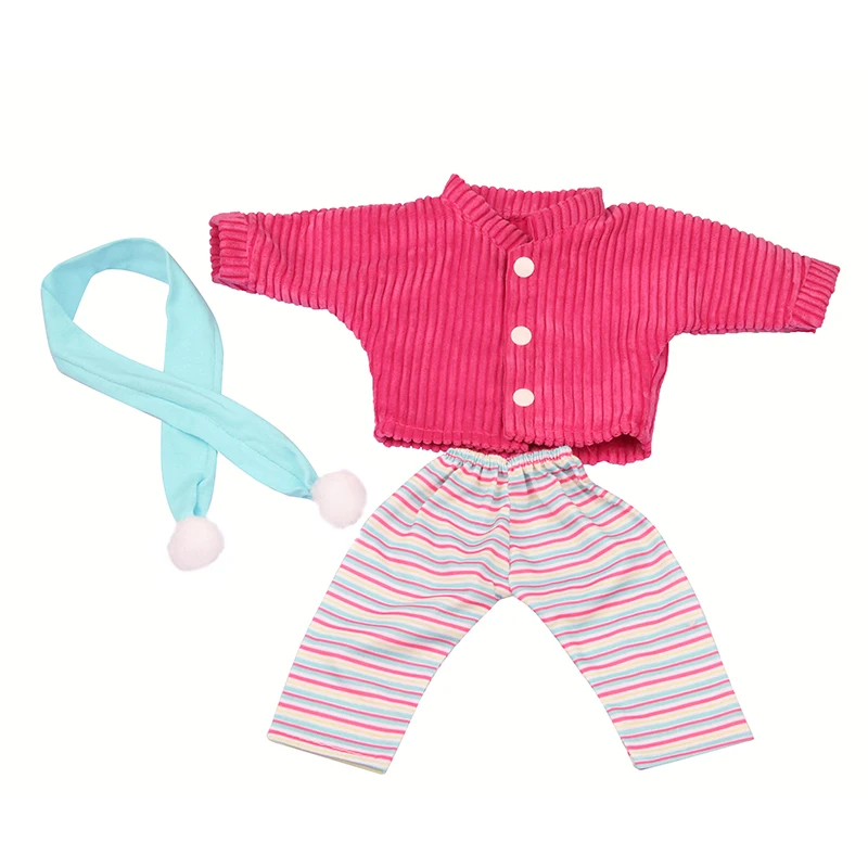 Winter American 18 Inch Girl Doll Clothes Jacket + Leggings Doll Clothes For 43cm Baby New Born Doll Clothes Suit Reborn Doll