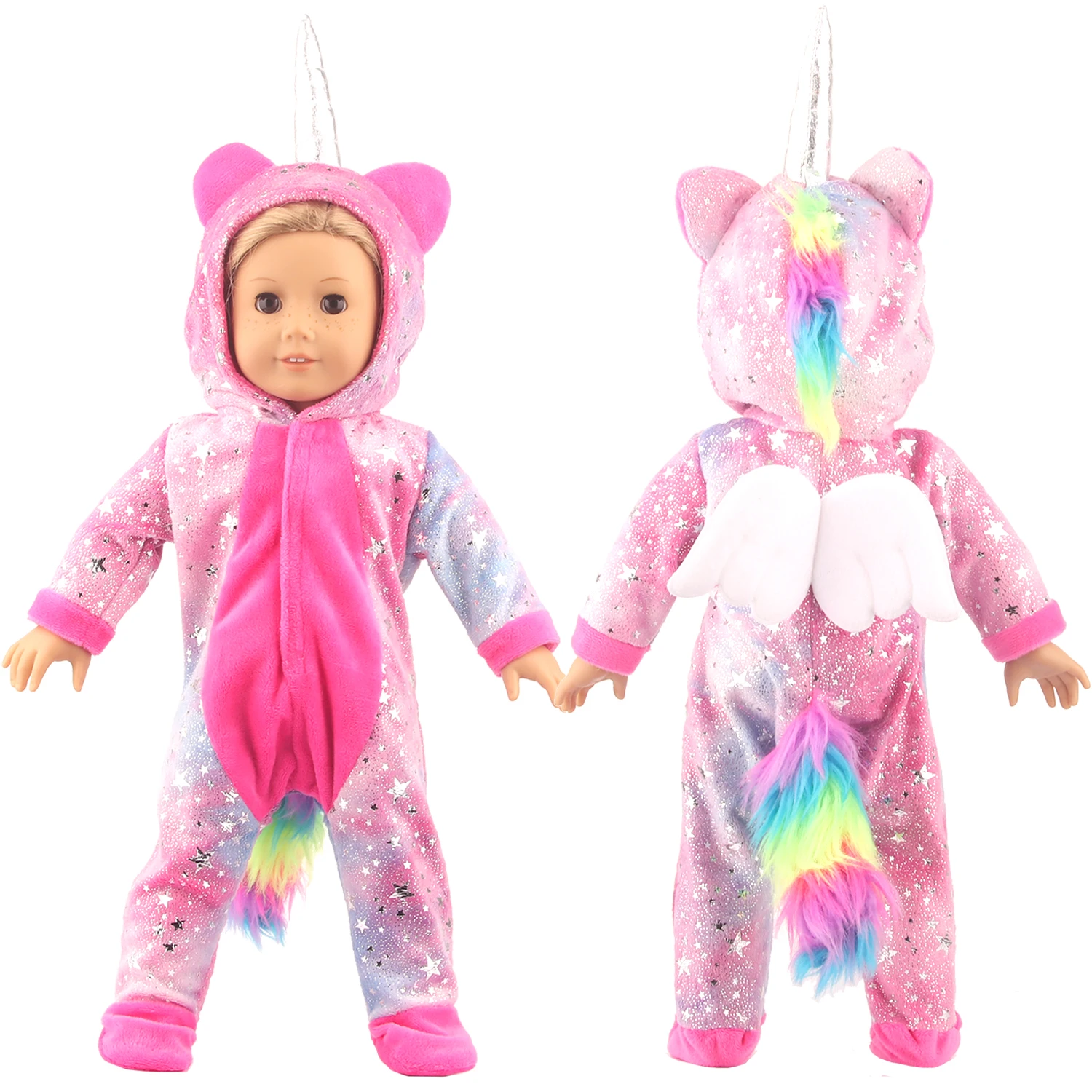 Winter American 18 Inch Girl Doll Clothes Jacket + Leggings Doll Clothes For 43cm Baby New Born Doll Clothes Suit Reborn Doll