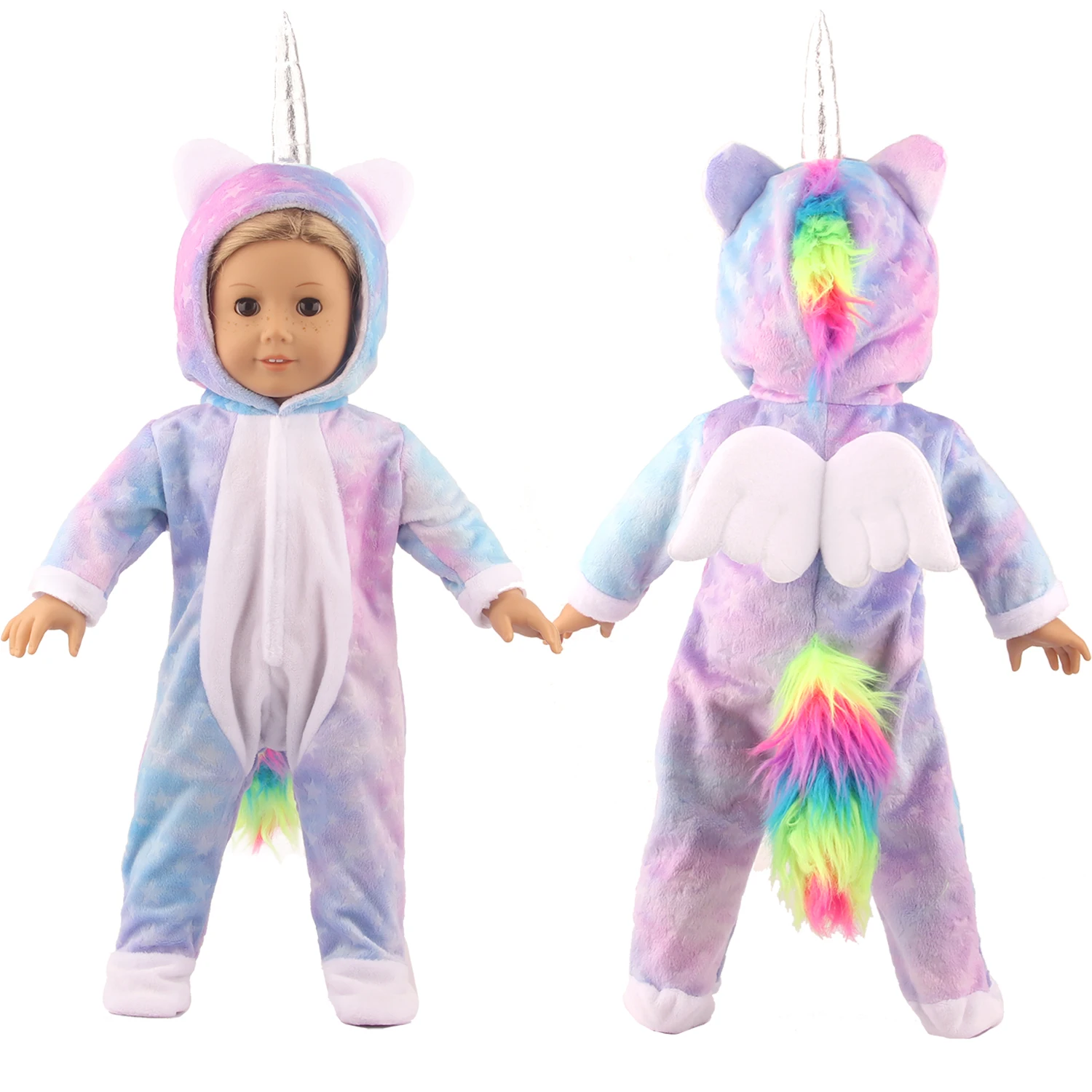 Winter American 18 Inch Girl Doll Clothes Jacket + Leggings Doll Clothes For 43cm Baby New Born Doll Clothes Suit Reborn Doll