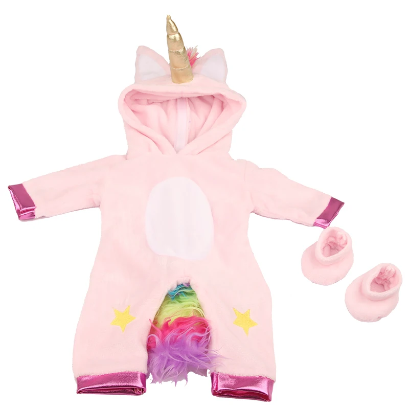 Winter American 18 Inch Girl Doll Clothes Jacket + Leggings Doll Clothes For 43cm Baby New Born Doll Clothes Suit Reborn Doll