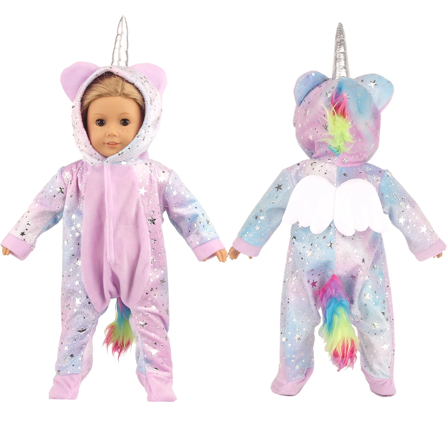 Winter American 18 Inch Girl Doll Clothes Jacket + Leggings Doll Clothes For 43cm Baby New Born Doll Clothes Suit Reborn Doll