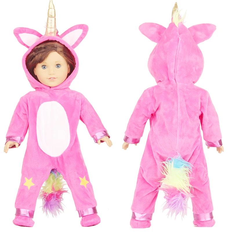 Winter American 18 Inch Girl Doll Clothes Jacket + Leggings Doll Clothes For 43cm Baby New Born Doll Clothes Suit Reborn Doll