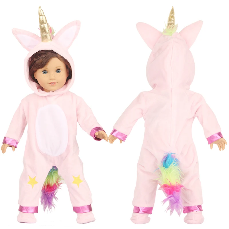 Winter American 18 Inch Girl Doll Clothes Jacket + Leggings Doll Clothes For 43cm Baby New Born Doll Clothes Suit Reborn Doll